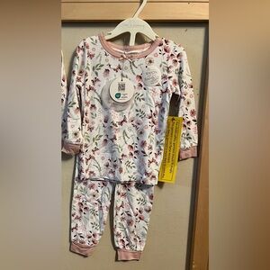 Milkberry NWT Set of 2 PC Bamboo Pajamas Loungewear 18 months sensitive skin